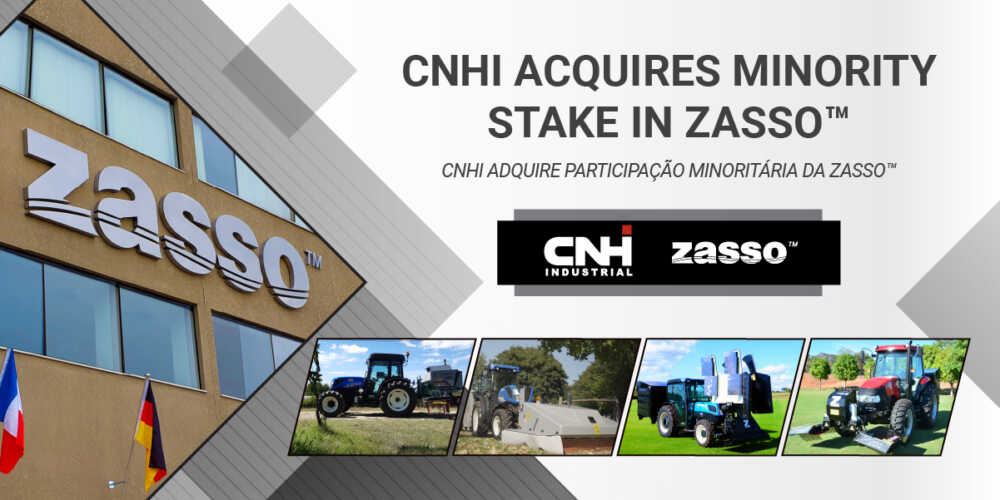 [DESHERBAGE] Zasso ouvre son capital à CNH Industrial FARM Connexion